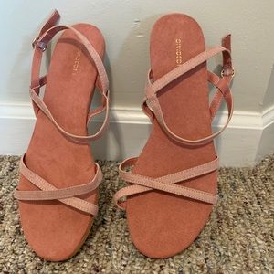 Pink summer sandals